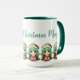Taza Niña Elf Xmas Magia Personalizada