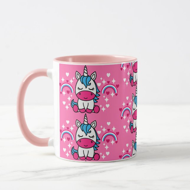 Taza Niñas Pequeñas Pony de Unicornio Rosa (Izquierda)