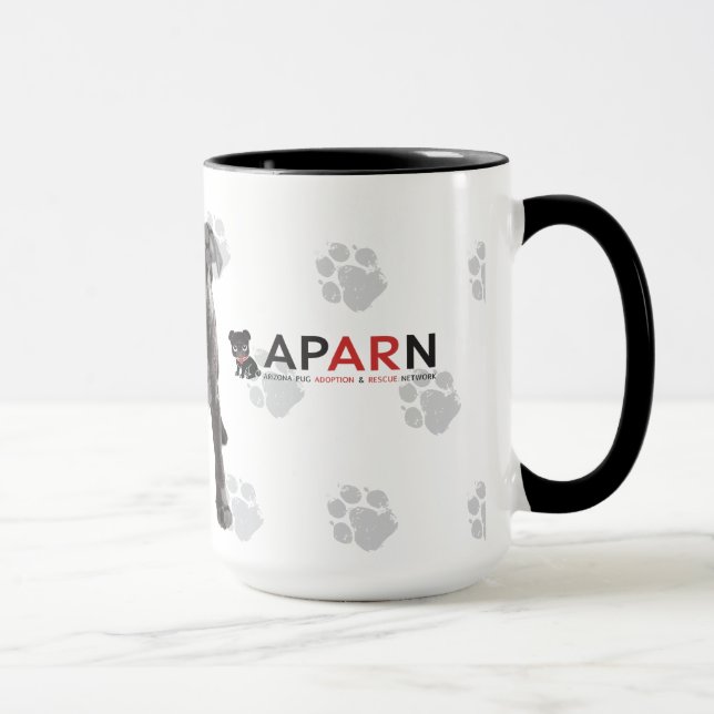 Taza Ningún barro amasado de APARN dejó detrás de negro (Derecha)