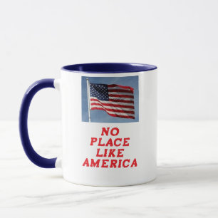 TAZA NINGÚN LUGAR COMO EL BARRO DE CAFÉ ESTADOUNIDENSE