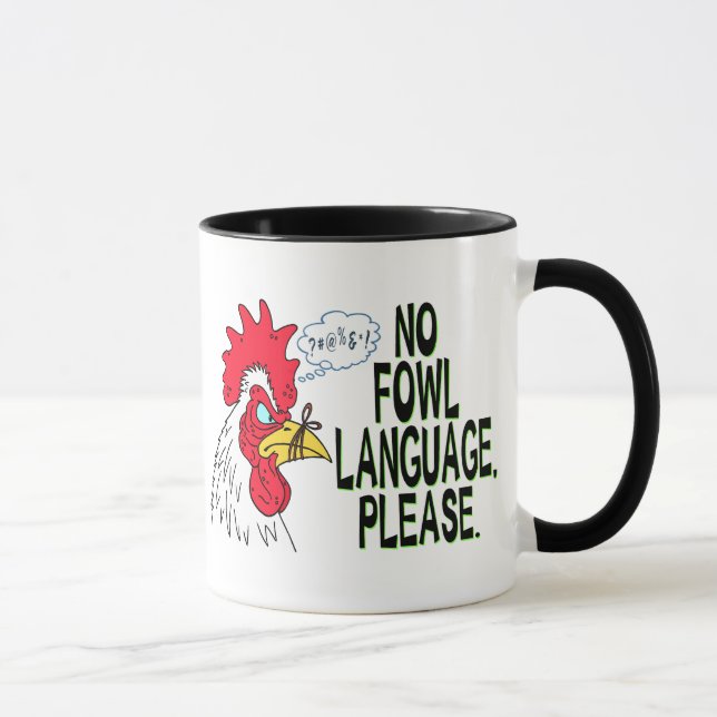 Taza Ninguna lengua de las aves (Derecha)