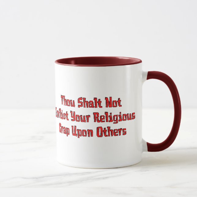 Taza Ninguna mierda religiosa (Derecha)
