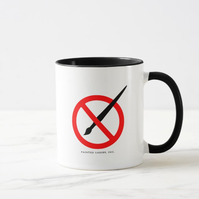 Taza ¡NINGUNOS CEPILLOS! ¡Necesidad de los artistas (Derecha)