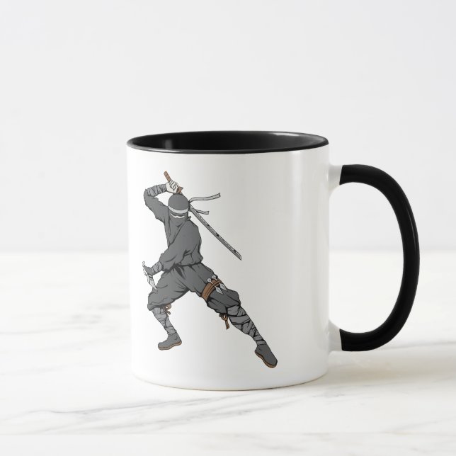 Taza Ninja ~ Ninjas 2 artes marciales arte fantasía (Derecha)