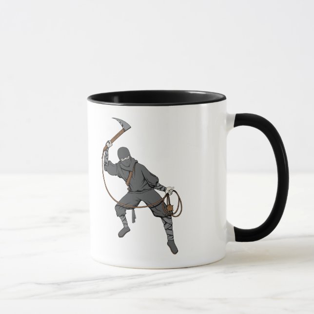 Taza Ninja ~ Ninjas 3 artes marciales arte fantasía (Derecha)