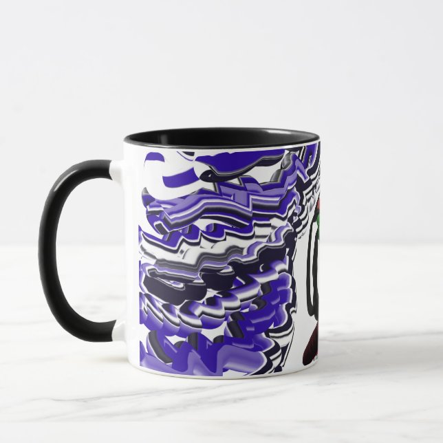 Taza niño en invierno divertido (Izquierda)