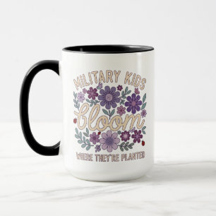 Taza Niño Militar Diente de León Florece Donde Están Pl