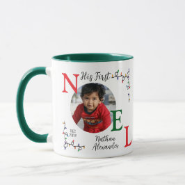 Taza Niño: Primera fiesta navideña, primera foto de noe