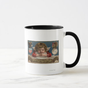 Taza Niño que ruega en la Cena-Tabla