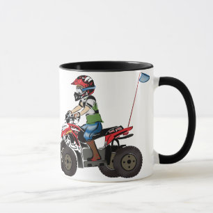 Taza Niño rojo y negro de ATV