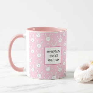 Taza Niños Adorables Conejo Conejo Conejo Avenida Coraz