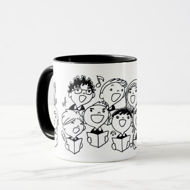 Taza Niños cantantes alegres: Whimsical (Anverso izquierdo)