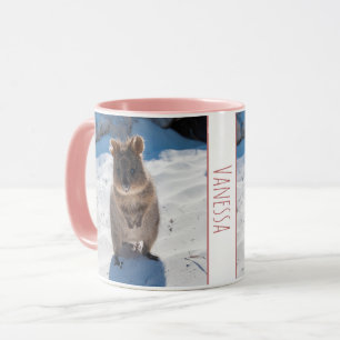 Taza Niños Chicas rosados Mug personalizada en la playa
