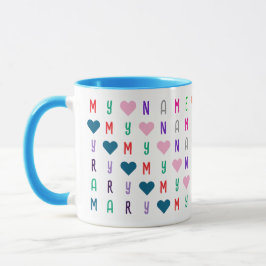 Taza Niños Coloridos 16 Letras o Números Personalizados