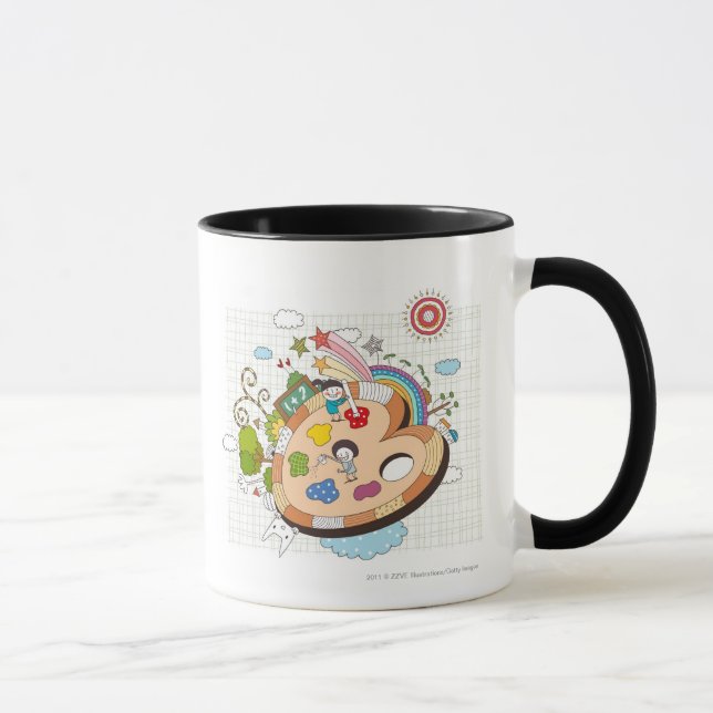 Taza Niños con las brochas (Derecha)