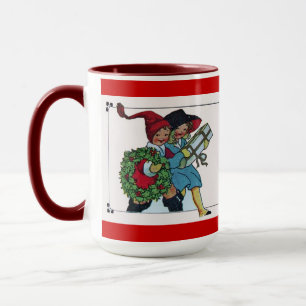 TAZA NIÑOS CON REGALOS DE NAVIDAD