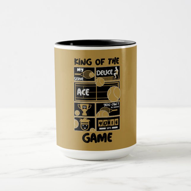 Taza Niños Jóvenes Tenis Rey Del Juego (Centro)