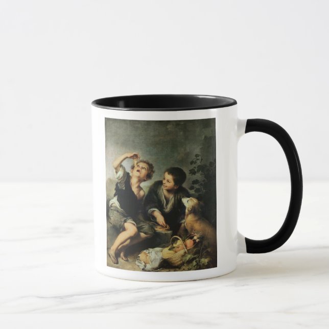 Taza Niños que comen una empanada, 1670-75 (Derecha)