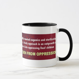 Taza Niños sordos libres de la opresión