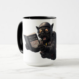 Taza Ninth life, oh bugger, funny skydiving black cat t