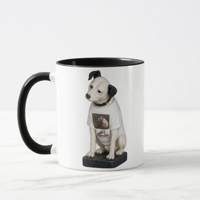 Taza Nipper RCA Victor Dog Usando Nipper (Izquierda)