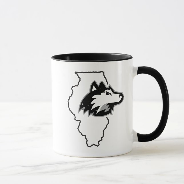 Taza NIU Huskies Estado Love (Derecha)