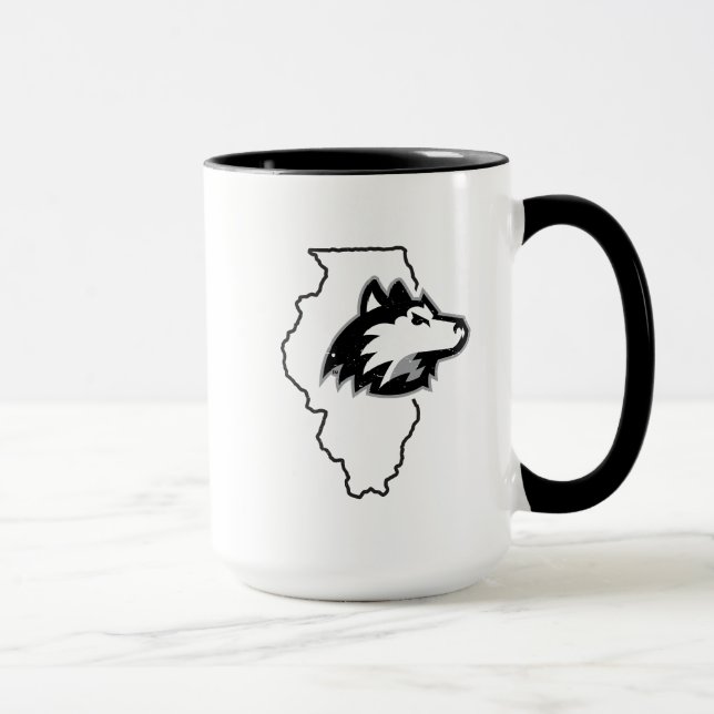 Taza NIU Huskies Estado Love (Derecha)