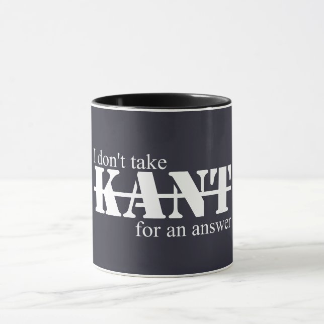Taza 'No acepto Kant' (Centro)