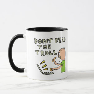 Taza No alimente el trol