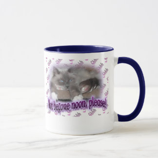 Taza No antes de mediodía (en púrpura)