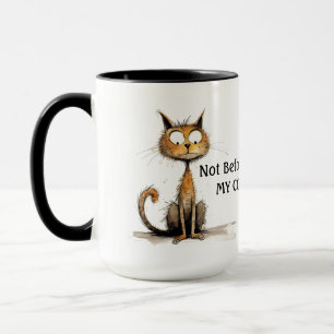 Taza No antes de mi gato de café