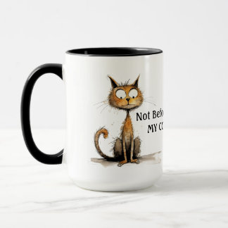 Taza No antes de mi gato de café