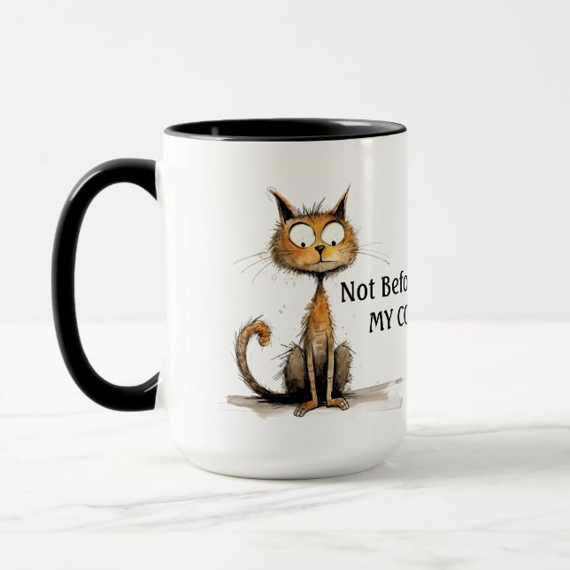 Taza No antes de mi gato de café (Izquierda)