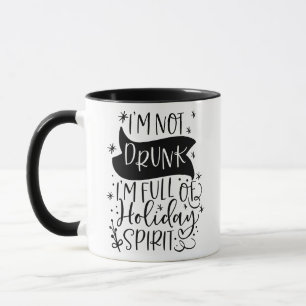 Taza No borrachos sólo llenos de espíritu navideño   Be