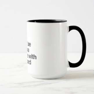 Taza No debo ser de confianza en una librería con un