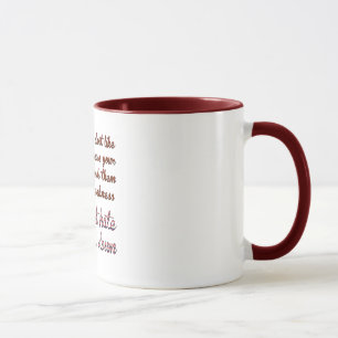 Taza no dejes que el odio te desacelere el mensaje posi