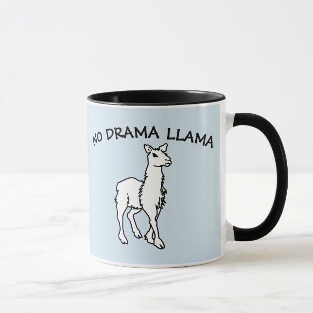 Taza NO DRAMA LLAMA Café Mugs (Derecha)