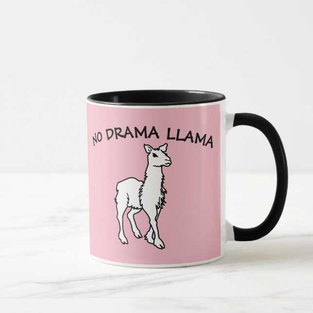 Taza NO DRAMA LLAMA Café Mugs (Derecha)