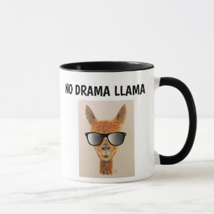 Taza NO DRAMA LLAMA con gafas de sol Coffee Mugs