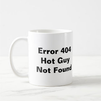Taza no encontrada caliente del individuo del