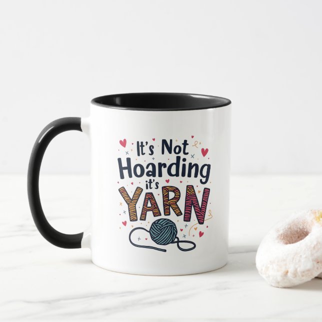 Taza No es acaparamiento si es un juego de regalos de c (Con donut)