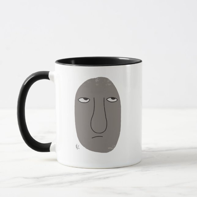 Taza No es divertido que el Personalizado se enfrente a (Izquierda)