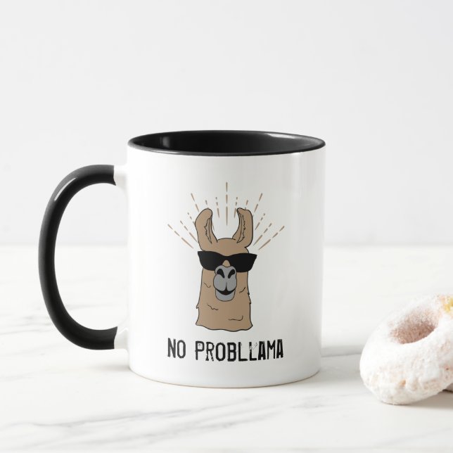 Taza No es gracioso ProbLlama (Con donut)