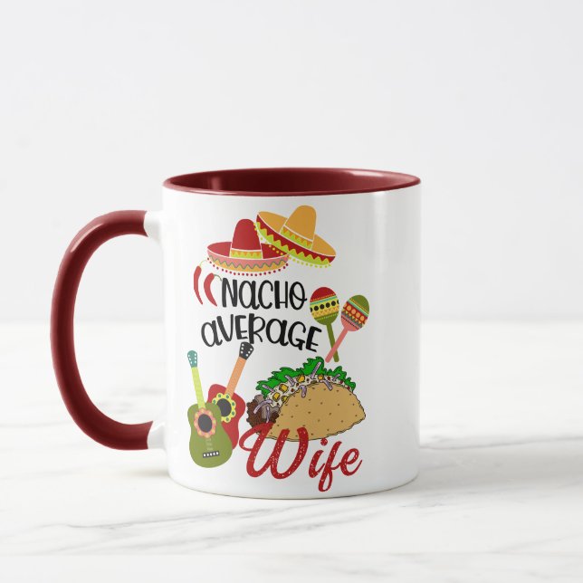 Taza No es tu Pun Promedio | Café Nacho Promedio Gracio (Izquierda)