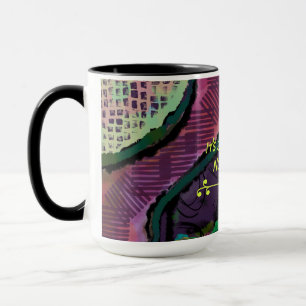 Taza No es un mal día, un atraco abstracto diseñado