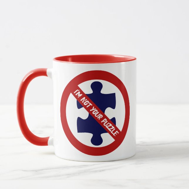Taza No es un rompecabezas, no hay piezas de rompecabez (Izquierda)