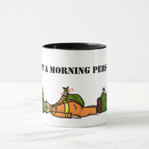 Taza No es una persona matutina en la basura