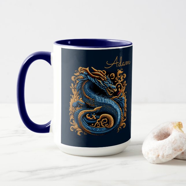 Taza No escuches dragones antes de tu café matutino (Con donut)