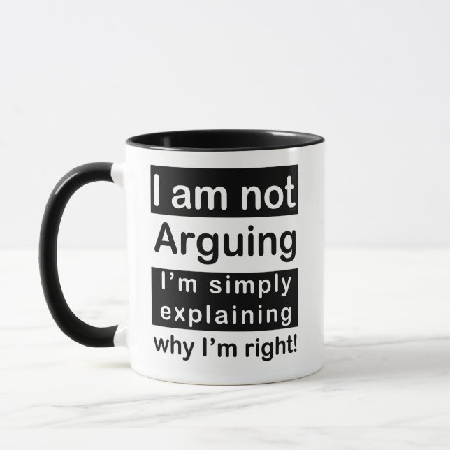 TAZA NO ESTOY DISCUTIENDO (Izquierda)
