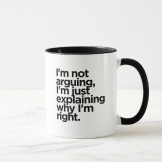 Taza No estoy discutiendo el café